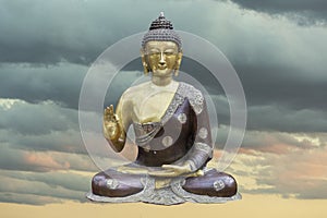 Gautama Buddha in meditation art sculpture