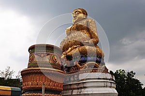 Gautama Buddhist or Gautama Maha Katyayana Buddhism or Phra sangkajai buddha for thai people travelers visit respect praying