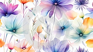 Gauzy Whimsical Floral wallpaper