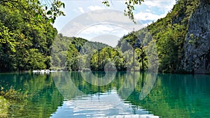 2_Gavanovac Lake from PlitvicÃÂµ lakes in Croatia. photo