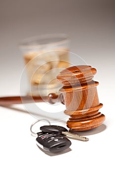 Gavel, Alcoholic Drink & Car Keys