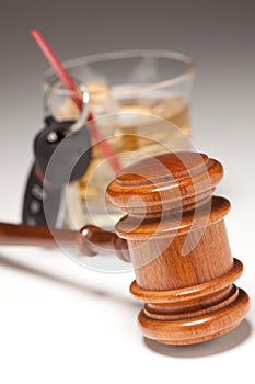 Gavel, Alcoholic Drink & Car Keys