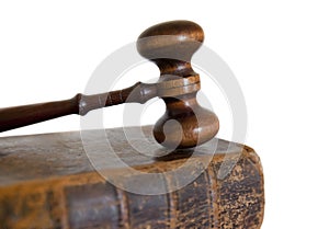 Gavel and book