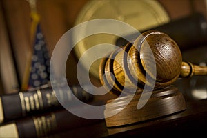 Gavel In Court Room