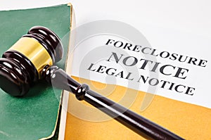 Gavel and Foreclosure Notice document.