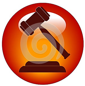 Gavel icon or button