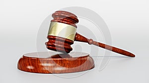 Gavel Mallet of justice. Law Legal System Crime concept