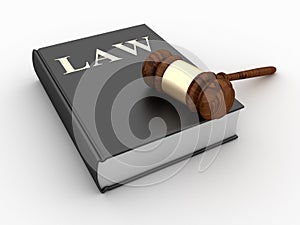 Gavel over Law Book