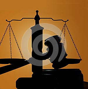 Gavel and scales