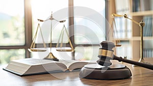 The gavel and scales.AI generated image