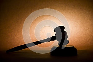 Gavel in Silhouette photo