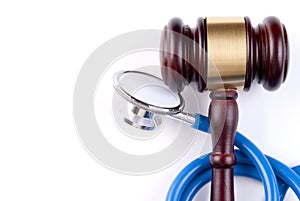 Gavel and stethoscope