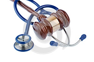 Gavel and stethoscope