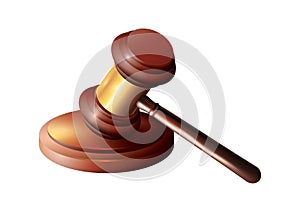 Gavel. Vector illustration decorative design