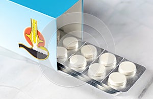 Gaviscon - pack of pills for stomach problems and heartburn.