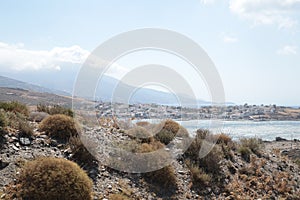 Gavrio city and port in andros island greece