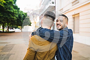 Gay couple spending time together.