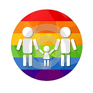 Gay family rainbow