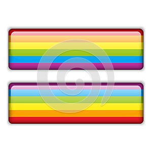 Gay Flag Equal Striped Sticker