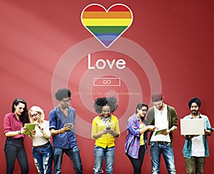 Gay LGBT Equal Rights Homosexuality Concept