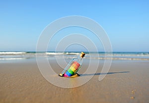 Gay pride on the beach