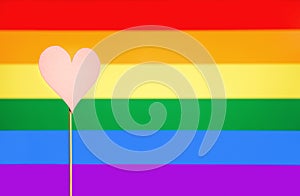 Gay pride and LGBT background. Rainbow flag design template with