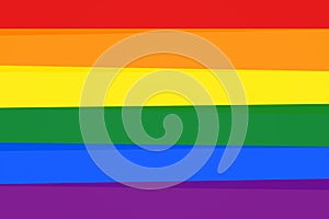 Gay Pride Month 2022 in June. LGBTQ multicolored rainbow flag background