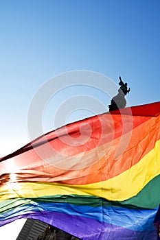 Gay pride parade in Barcelona, Spain