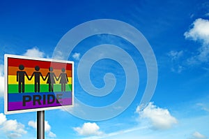 'Gay Pride' - photo realistic sign