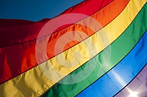 Gay Pride Rainbow Flag Background