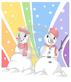 Gay snowmen