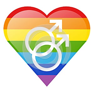 Gay symbols, LGBT, vector illustration