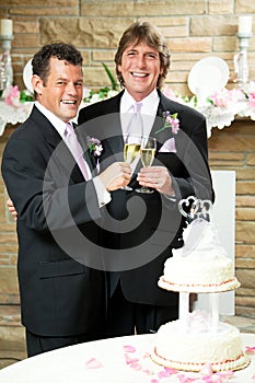 Gay Wedding - Champagne Toast