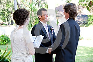 Gay Wedding - Female Minister photo