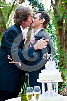 Gay Wedding - Romantic Kiss