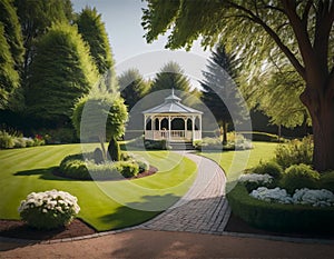 Gazebo in the backyard