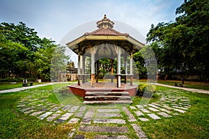 Gazebo at Fort Santiago, in Intramuros, Manila, The Philippines.