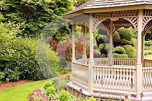 Gazebo in garden