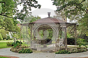 Gazebo in a garden photo