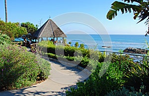 Gazebo at Heisler Park, Laguna Beach, California photo