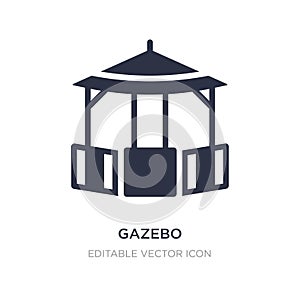 gazebo icon on white background. Simple element illustration from Architecture and city concept