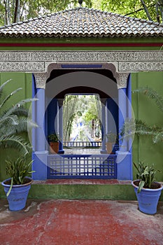 Gazebo in Jardin Majorelle Marrakesh photo