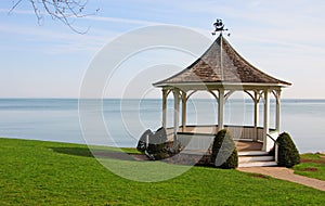 Gazebo by lake 2