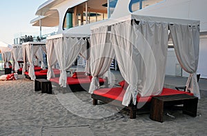 Gazebo lounge at the beach