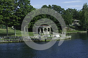 Gazebo Made Securely Out Of Stone