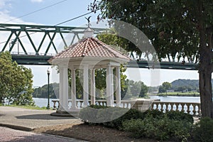 Gazebo at Marietta Ohio Levee photo