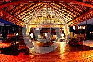 Gazebo at night in Arraial d'Ajuda Eco Resort photo