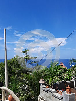 The gazebo ocean destination in southern sea photo