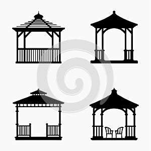 Gazebo and pergola backyard solid design