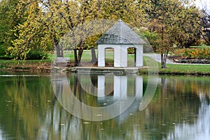 Gazebo And Pond